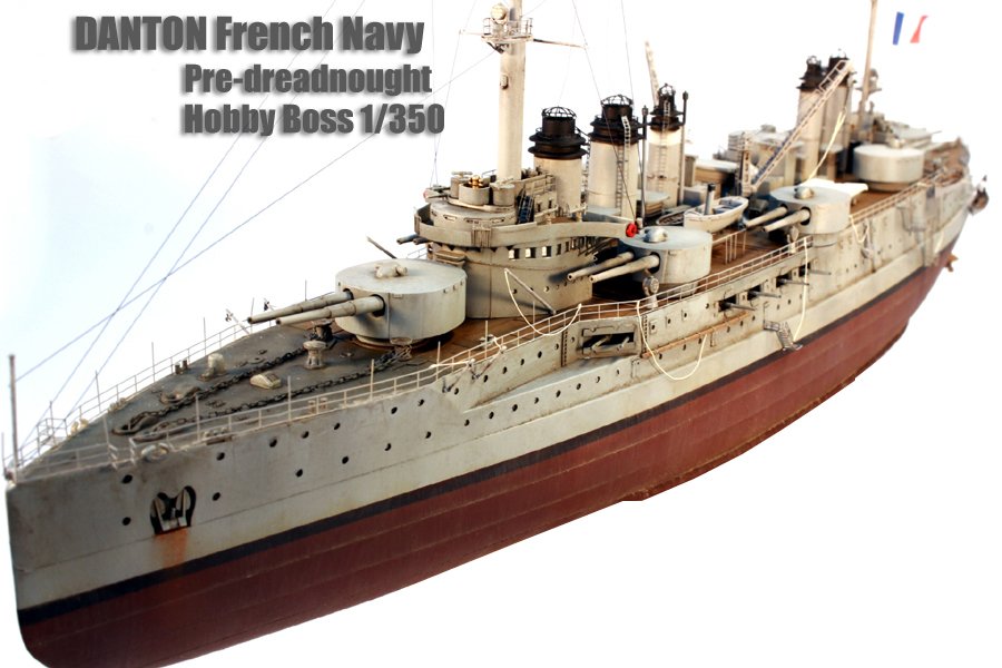 Hobbyboss French Navy Pre Dreadnought Battleship Danton Plastic Model ...